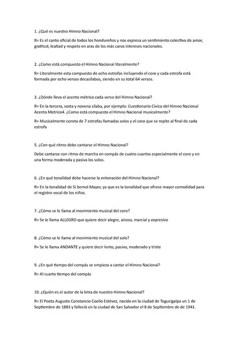 Preguntas y Respuestas sobre la Albura en el Himno Nacional de Guatemala
