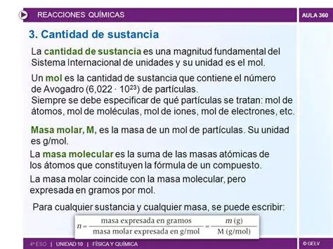 Preguntas y respuestas sobre la cantidad de sustancia en mol de yodo