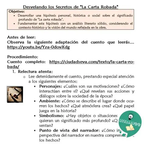 Preguntas y respuestas sobre la carta robada