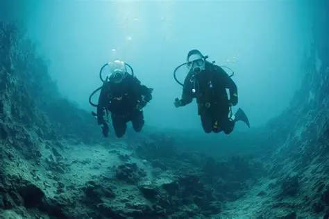 Preguntas y respuestas sobre la distancia entre dos buzos en el fondo marino