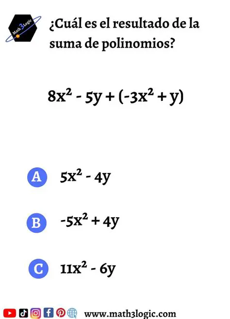 Preguntas y Respuestas sobre la Siguiente Suma de Polinomios