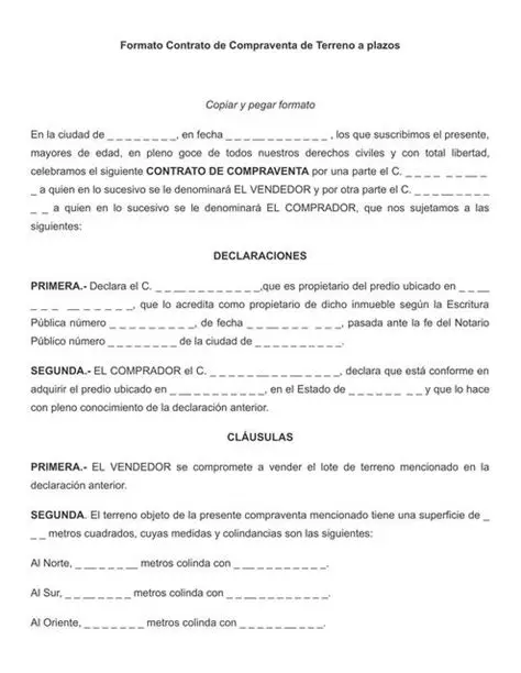 Preguntas y respuestas sobre la venta de un terreno