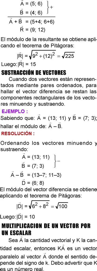 Preguntas y Respuestas sobre Vectores y Operaciones Vectoriales