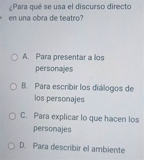 Presentar a los personajes