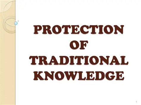 Preservation of Traditional Knowledge
