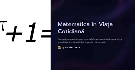 Prin aplicarea conceptelor matematice