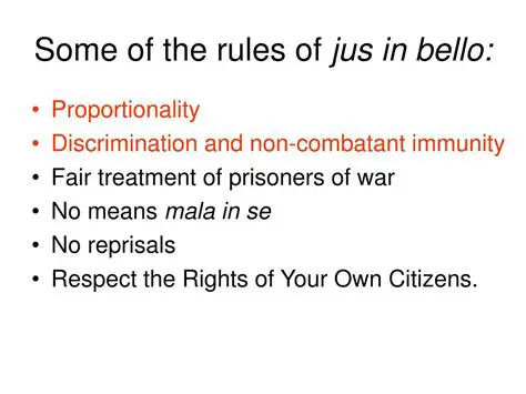 Principles of Jus in Bello