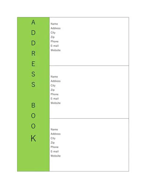 Print Feature for Address Book