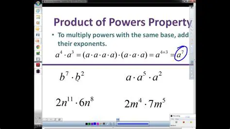 Product and Power Property