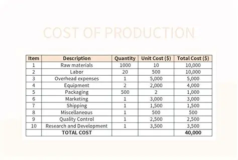 Production Cost Management