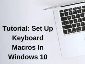 Program up to 10 keyboard macros