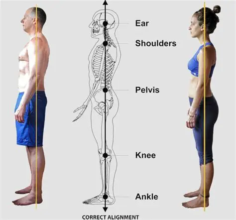 Proper alignment of the pelvis and spine