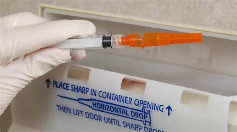 Properly disposing of sharps