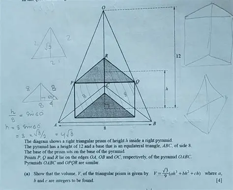 Properties of a Right Triangular Prism