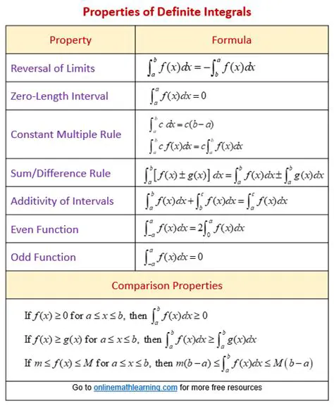 Properties of Definite Integrals