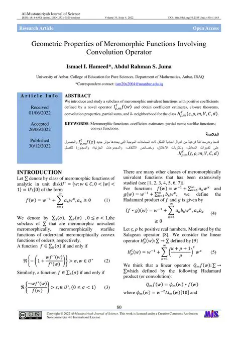 Properties of Meromorphic Functions