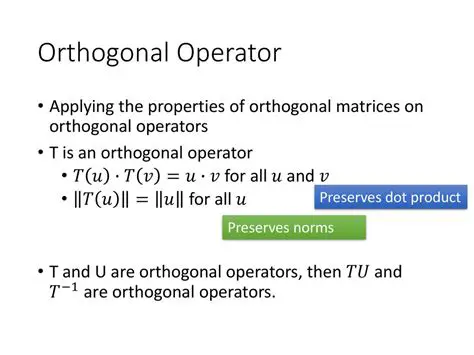 Properties of Orthogonal Operators