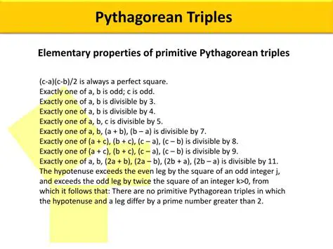 Properties of Pythagorean Triples