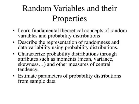 Properties of Random Variables