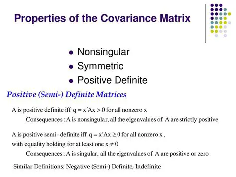 Properties of the Covariance Matrix