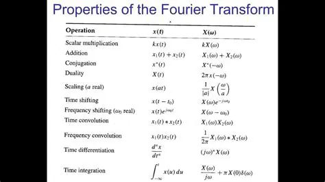 Properties of the Fourier Transform