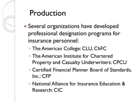 Property and Casualty Underwriters