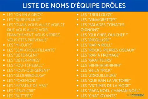 Propositions de noms plus rigoureux