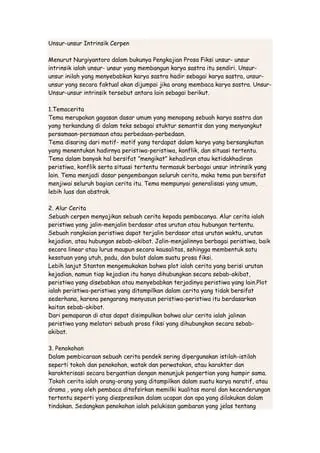 Prosa yang Berisi Cerita dengan Alur yang Panjang