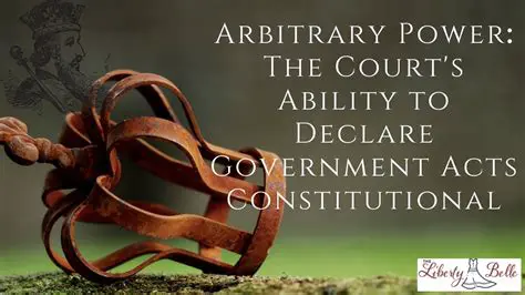 Protection from Arbitrary Government Action