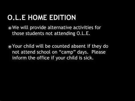 Provide alternative activities