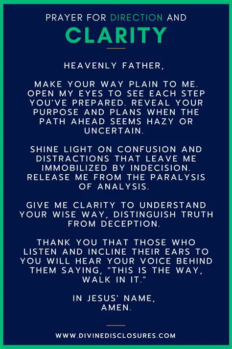 Provide clarity and direction