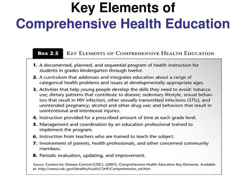 Provide comprehensive health education