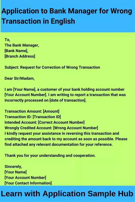 Provide Details of the Wrong Transaction