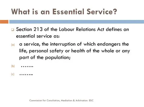 Provide essential services