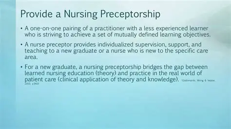 Provide Preceptor Training