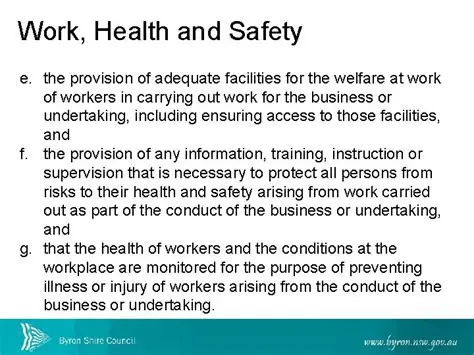 Provision of adequate facilities