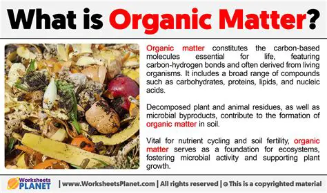 Provision of Organic Materials