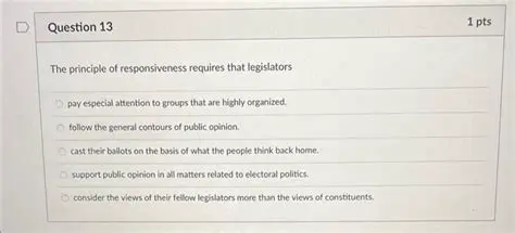 Public organizations should prioritize the implementation of the principle of responsiveness