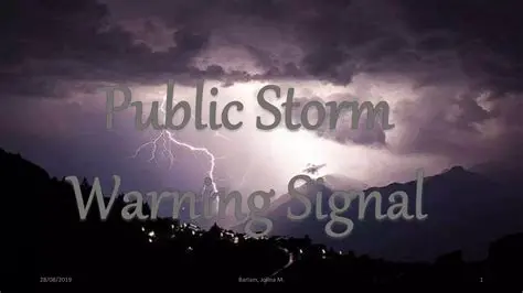 Public Storm Warning Signal Analysis