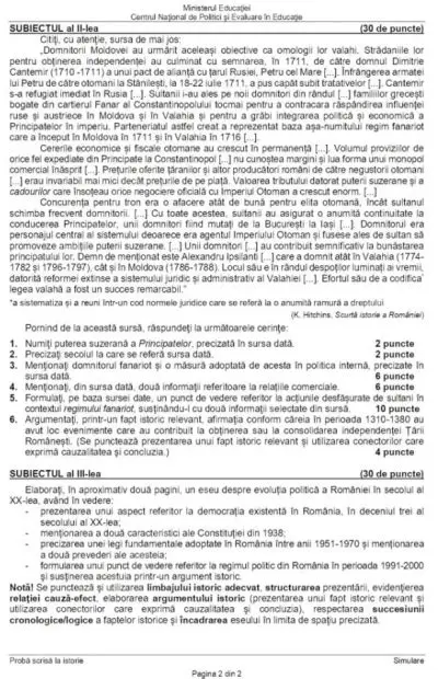 Punctele de DAU pentru istorie