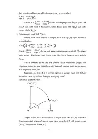 Pusat Rotasi dan Sudut Putar