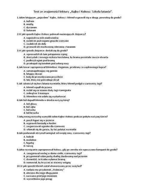 Pytania i Odpowiedzi do Lekturownika Klasa 8 Zadanie 10 Strona 63