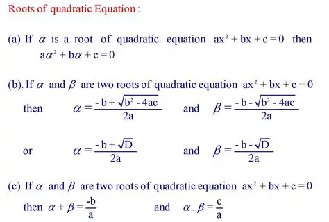 Quadratic Equation and its Roots