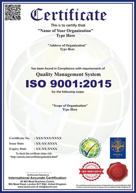 Quality Standard Certification