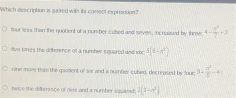Quotient of a number cubed and seven