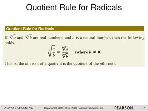 Quotient Rule for Radicals