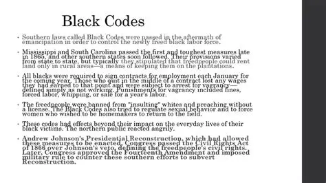 Radical Republicans and the Challenge of the Black Codes