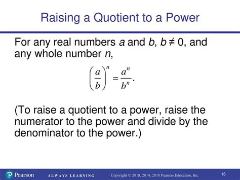 Raising the Numerator and Denominator to a Power