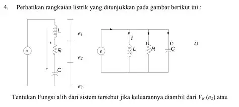 Rangkaian Listrik yang Ditunjukkan