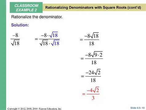 Rationalizing the Denominator of a Square Root Expression